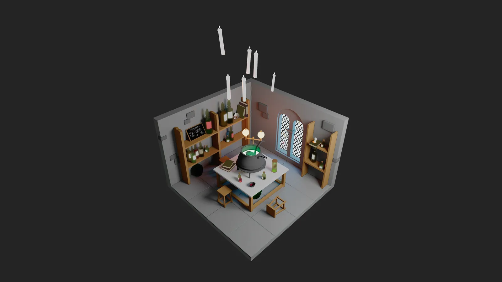 Wizard's Potion Classroom